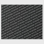 ゴシック様式のヘビーメタルのスタッズメリークリスマス ラッピングペーパー (フラット)