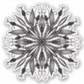 ゴシック様式のヘビ入れ墨 シール (正面)