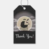 ゴシック様式のベビースワーカーハロウィーン ギフトタグ (正面)