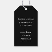 ゴシック様式のベビースワーカーハロウィーン ギフトタグ (裏面)