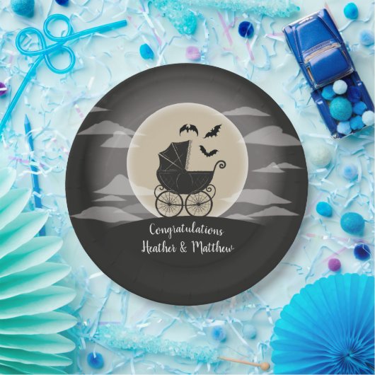 ゴシック様式のベビースワーカーハロウィーン ペーパープレート (パーティー)