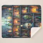 ゴシック様式のポーションボトル – ダーク薬局 シェルパブランケット (正面(横))