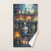 ゴシック様式のポーションボトル – ダーク薬局 バスタオルセット (ハンドタオル)