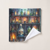 ゴシック様式のポーションボトル – ダーク薬局 バスタオルセット (ウォッシュタオル)