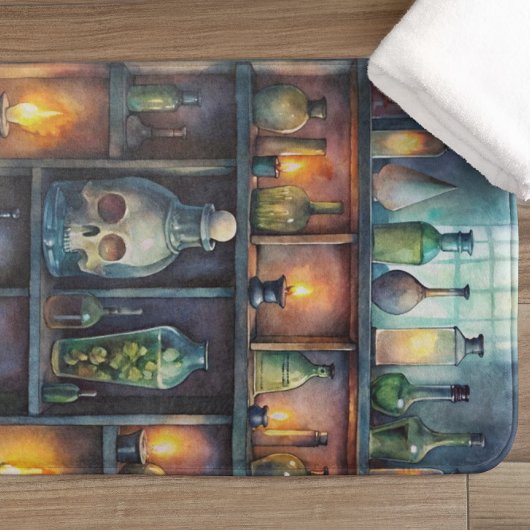 ゴシック様式のポーションボトル – ダーク薬局 バスマット