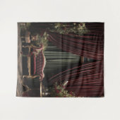 ゴシック様式のムーディダークバービクトリアンガンディーグリーンパーラー タペストリー (正面(横))