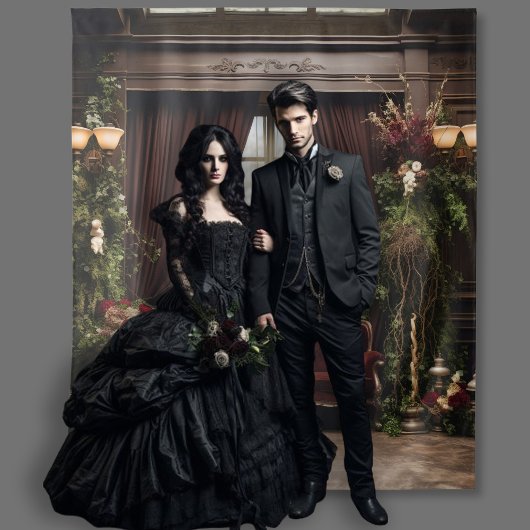 ゴシック様式のムーディダークバービクトリアンガンディーパーラー タペストリー