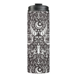 ゴシック様式のモノクロパターン タンブラー