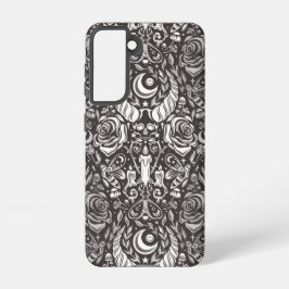 ゴシック様式のモノクロパターン SAMSUNG GALAXY S21ケース