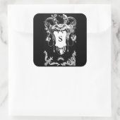 ゴシック様式のモンスターアンティーク建築装飾 スクエアシール (バッグ)