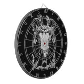 ゴシック様式のモンスターアンティーク建築装飾 ダーツボード (正面左)