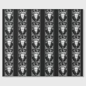 ゴシック様式のモンスターアンティーク建築装飾 ラッピングペーパー (フラット)