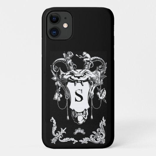 ゴシック様式のモンスターアンティーク建築装飾 Case-Mate iPhoneケース (裏面)