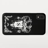 ゴシック様式のモンスターアンティーク建築装飾 Case-Mate iPhoneケース (裏面(横))