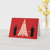 ゴシック様式のユレタイド カード (黄色い花)