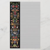 ゴシック様式のライトアップされた文房具が並ぶ 便箋 (正面)