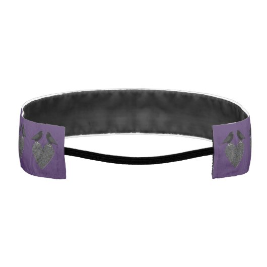 ゴシック様式のラヴェンスとブラックハート アスレチックヘッドバンド (裏面)