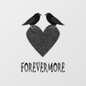 ゴシック様式のラヴェンスとブラックハート ウィンドウサイン (シート)