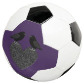 ゴシック様式のラヴェンスとブラックハート サッカーボール (3/4)