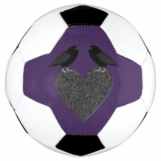 ゴシック様式のラヴェンスとブラックハート サッカーボール (正面)