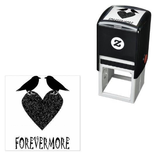 ゴシック様式のラヴェンスとブラックハート セルフインキングスタンプ (インサイチュ)