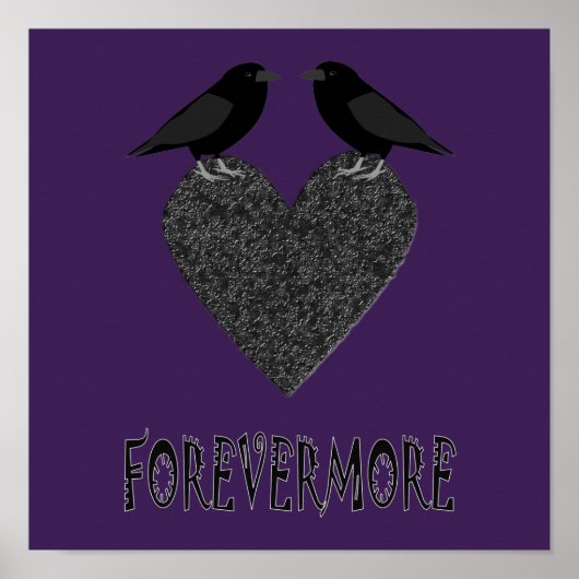 ゴシック様式のラヴェンスとブラックハート ポスター (正面)