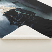 ゴシック様式のラヴェンスの森の女性ブラック シェルパブランケット (3/4)