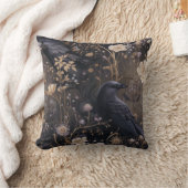 ゴシック様式のラヴェンス&フラワーパターン クッション (ブランケット)