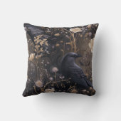 ゴシック様式のラヴェンス&フラワーパターン クッション (裏面)