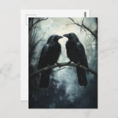 ゴシック様式のラヴェンス:暗く神秘的な油絵 ポストカード (正面/裏面)