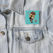 ゴシック様式のラヴォー熱気球スチームパンアート 缶バッジ (インサイチュ)