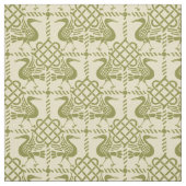 ゴシック様式のリバイバルの鳥と結び目 ファブリック (見本)