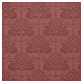 ゴシック様式のリバイバルの鳥と結び目 ファブリック (見本)