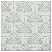 ゴシック様式のリバイバルの鳥と結び目 ファブリック (見本)