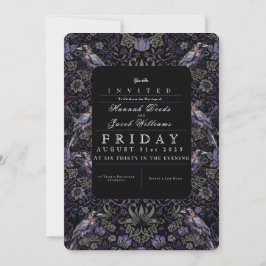 ゴシック様式のレイベンウィリアム・モリス結婚式招待状 招待状