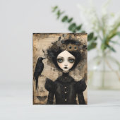 ゴシック様式のレイベンプリンセスコラージュ ポストカード (スタンド正面)