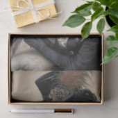 ゴシック様式のレディーマカオ族のデコパージュ 薄葉紙 (ギフト)