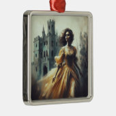 ゴシック様式のロマンスブックカバー城不気味のホラー メタルオーナメント (右)