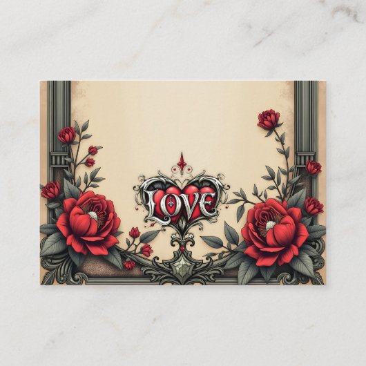 ゴシック様式のロマンス。ゴシック華美スタイル エンクロージャーカード (裏面)