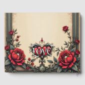 ゴシック様式のロマンス。ゴシック華美スタイル ゲストブック (裏面)