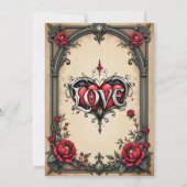 ゴシック様式のロマンス。ゴシック華美スタイル セーブザデート (裏面)