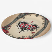 ゴシック様式のロマンス。ゴシック華美スタイル ペーパープレート (アングル)