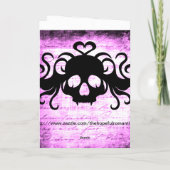 ゴシック様式のロマンチックなフランジスカル シーズンカード (裏面)