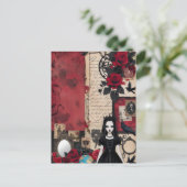 ゴシック様式のロマンチックエレガントヴィンテージ ポストカード (スタンド正面)