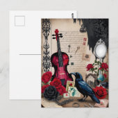 ゴシック様式のロマンチックビクトリアンヴィンテージエレガント ポストカード (正面/裏面)