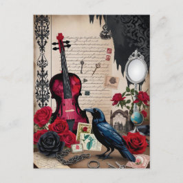 ゴシック様式のロマンチックビクトリアンヴィンテージエレガント ポストカード