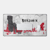 ゴシック様式のロードドラキュラヴァンパイアデスクマット デスクマット (キーボード&マウス)