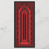 ゴシック様式のヴァンパイア大聖堂結婚のメニュー メニュー (裏面)