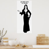 ゴシック様式のヴァンパイア女性の素晴らしい引用文アート ポスター (キッチン)