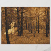 ゴシック様式のヴィンテージエンジェルブラウンの森の木 (正面)